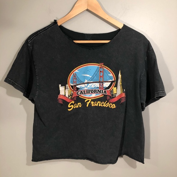 Brandy Melville Tops Brandy Melville San Francisco Crop Top Poshmark